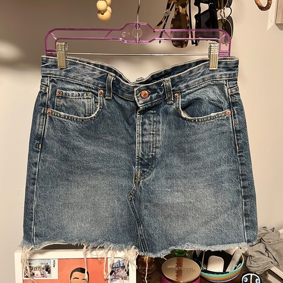 H&M Skirts Classic Denim Skirt Poshmark